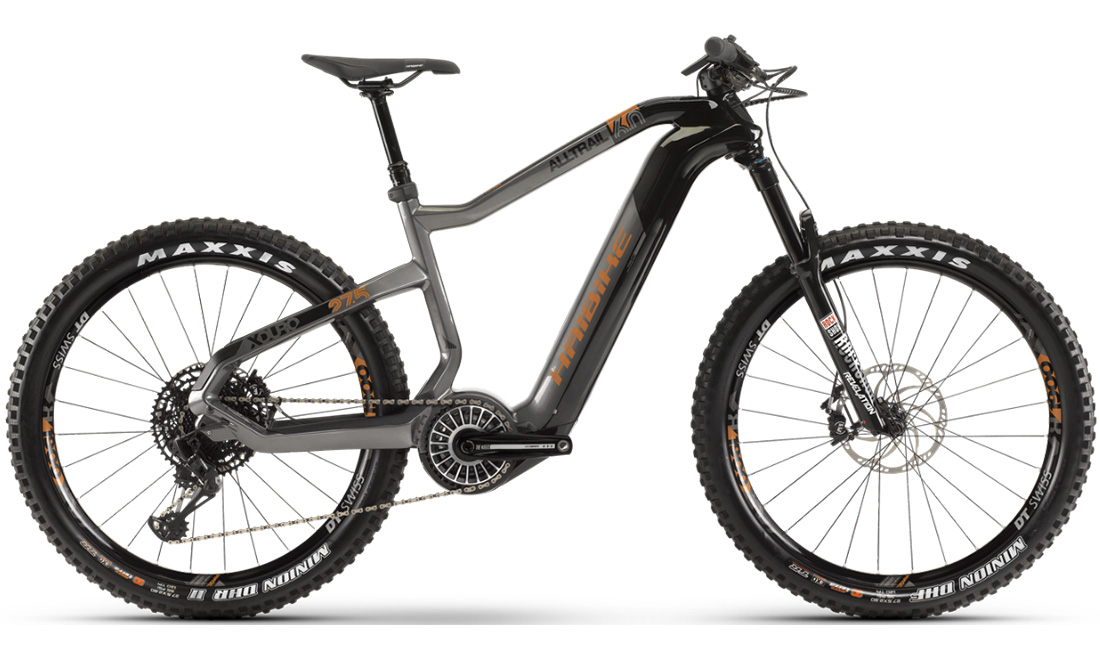 Фотографія Електровелосипед HAIBIKE XDURO AllTrail 6.0 Carbon FLYON 27,5" (2020) 2020 Сіро-чорний